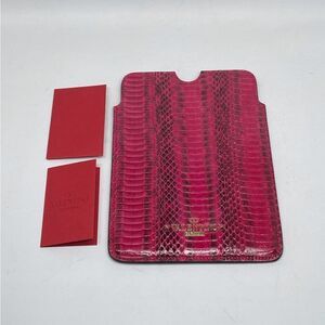 Valentino Garavani Snake Embossed Leather iPad Mini Case